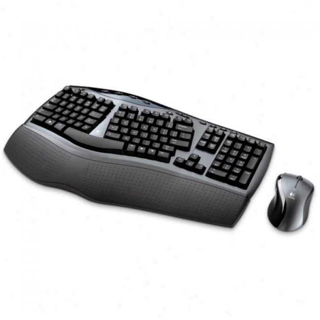 Logitech Cordless Desktop Comfort Laser Keyboard And Mouse, 967692