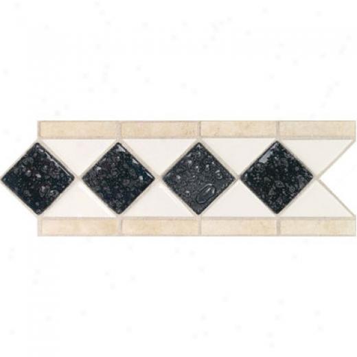 Daltile Form Accents Semi-gloss With Oceah Glass And Tumbled Stone Arctic White Abysss Tule & Stone