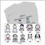 Family Character Icon Sweatshirts - 7-12 Icons